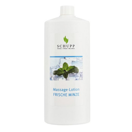 Massage - Lotion Frische Minze (Schupp)
1 Liter Flasche