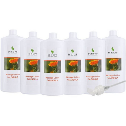 Massage - Lotion Calendula (Schupp)
6 x 1 Liter + Dosierspender
