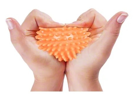 Igelball ø 6 cm neon-orange (Sport-Tec) – Bild 2